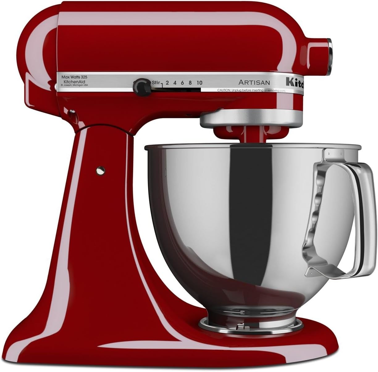 5-Qt Artisan Tilt-Head Stand Mixer with Pouring Shield & 3 Essential Attachments - Includes Dough Hook, Flat Beater, Wire Whip | KSM150PSER Heavy-Duty Kitchen Machine for Baking, Dough Kneading