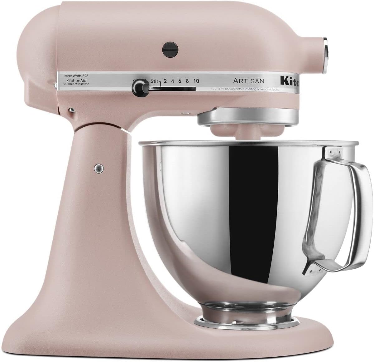 5-Qt Artisan Tilt-Head Stand Mixer with Pouring Shield & 3 Essential Attachments - Includes Dough Hook, Flat Beater, Wire Whip | KSM150PSER Heavy-Duty Kitchen Machine for Baking, Dough Kneading