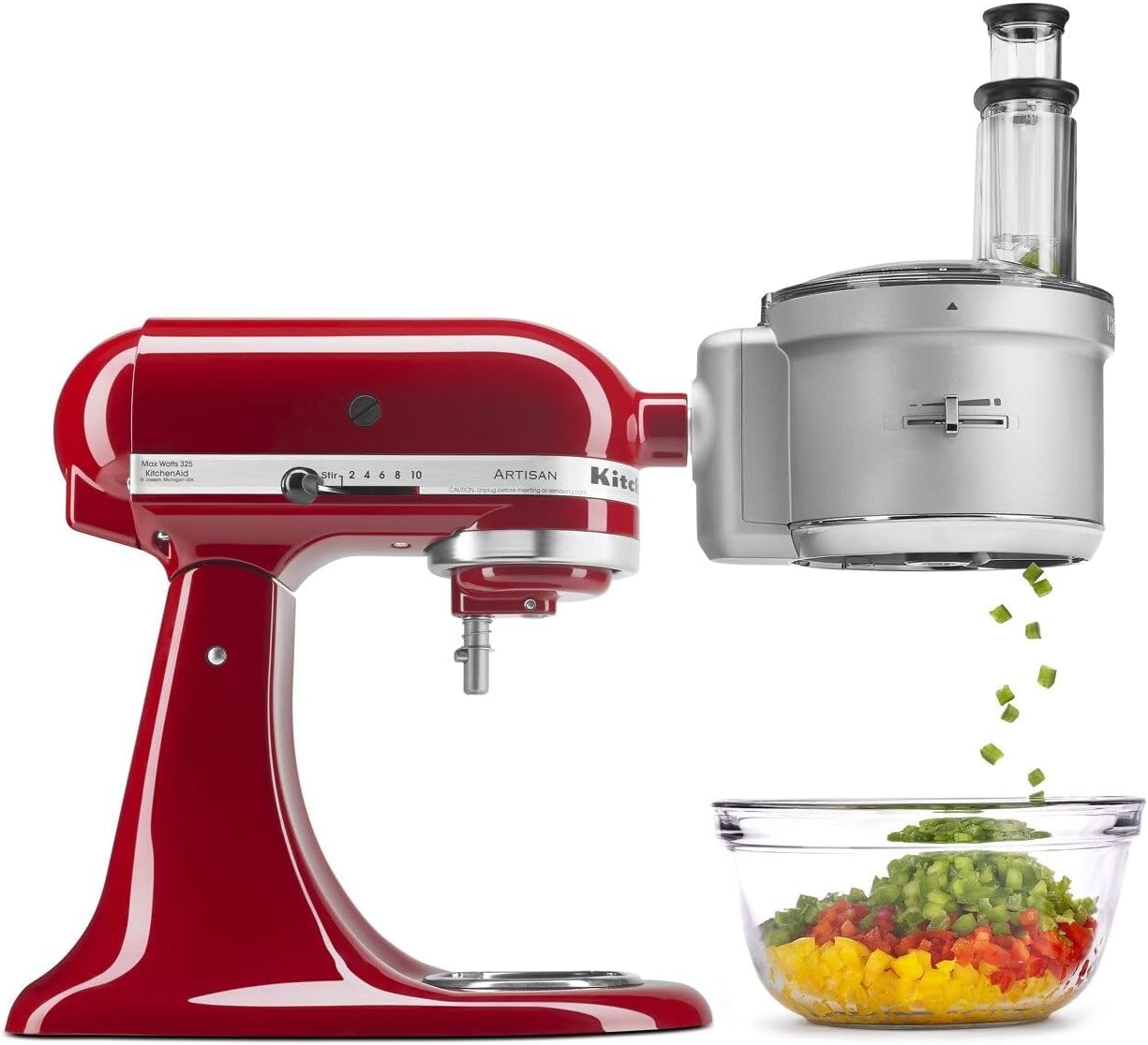 KSM2FPA Food Processor Attachment. Dicing Kit. Silver