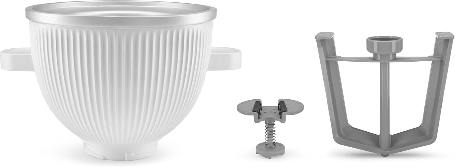 Ice Cream Maker Attachment Stand Mixer. 2 Quart. White