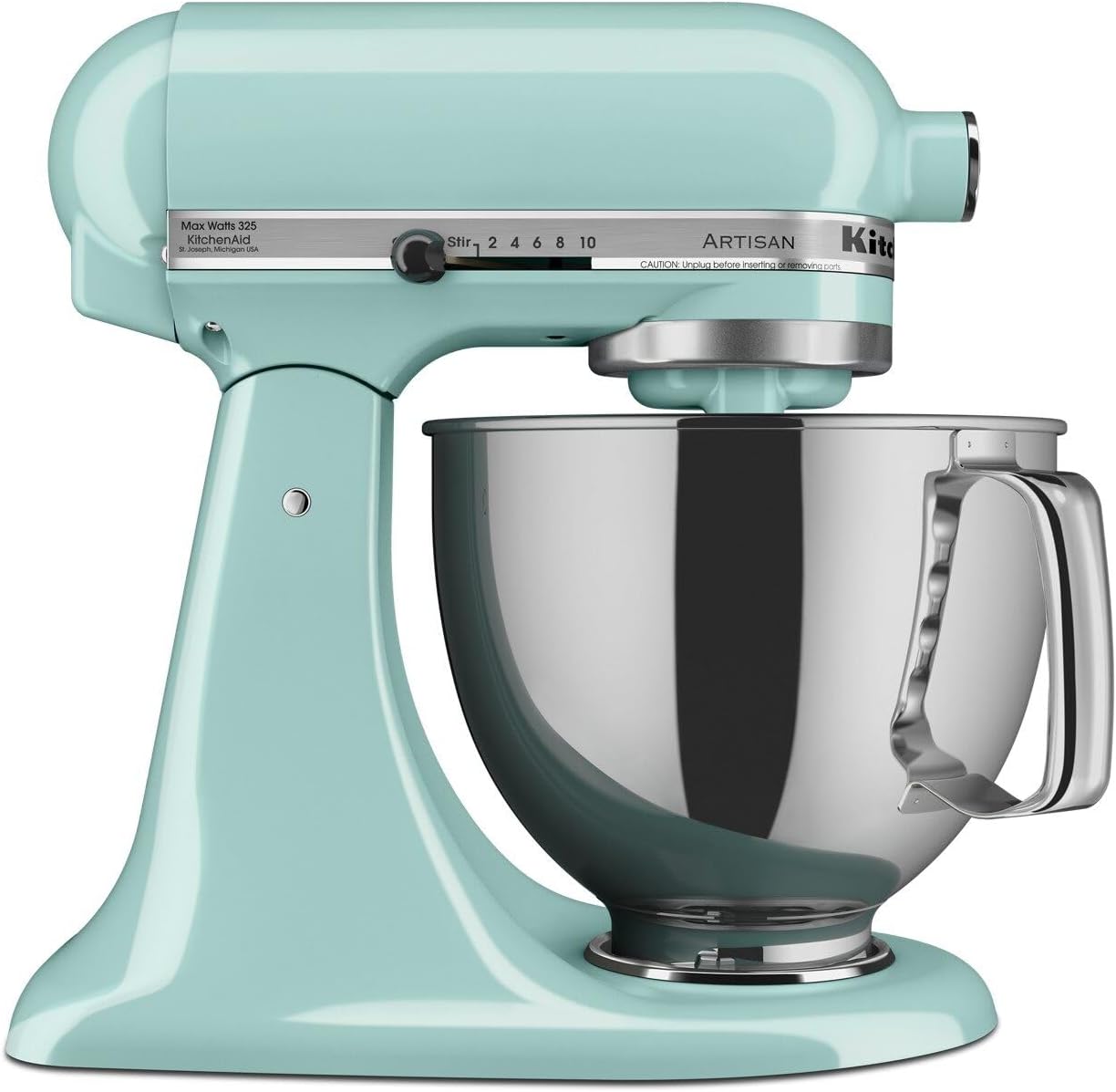 5-Qt Artisan Tilt-Head Stand Mixer with Pouring Shield & 3 Essential Attachments - Includes Dough Hook, Flat Beater, Wire Whip | KSM150PSER Heavy-Duty Kitchen Machine for Baking, Dough Kneading