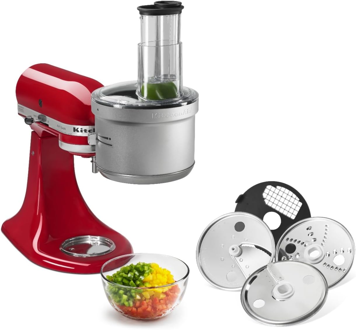 KSM2FPA Food Processor Attachment. Dicing Kit. Silver