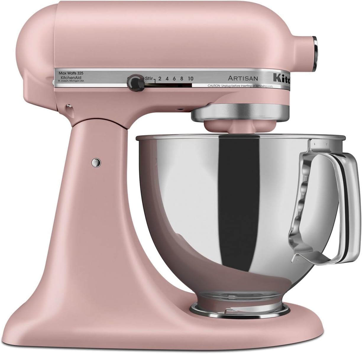 5-Qt Artisan Tilt-Head Stand Mixer with Pouring Shield & 3 Essential Attachments - Includes Dough Hook, Flat Beater, Wire Whip | KSM150PSER Heavy-Duty Kitchen Machine for Baking, Dough Kneading