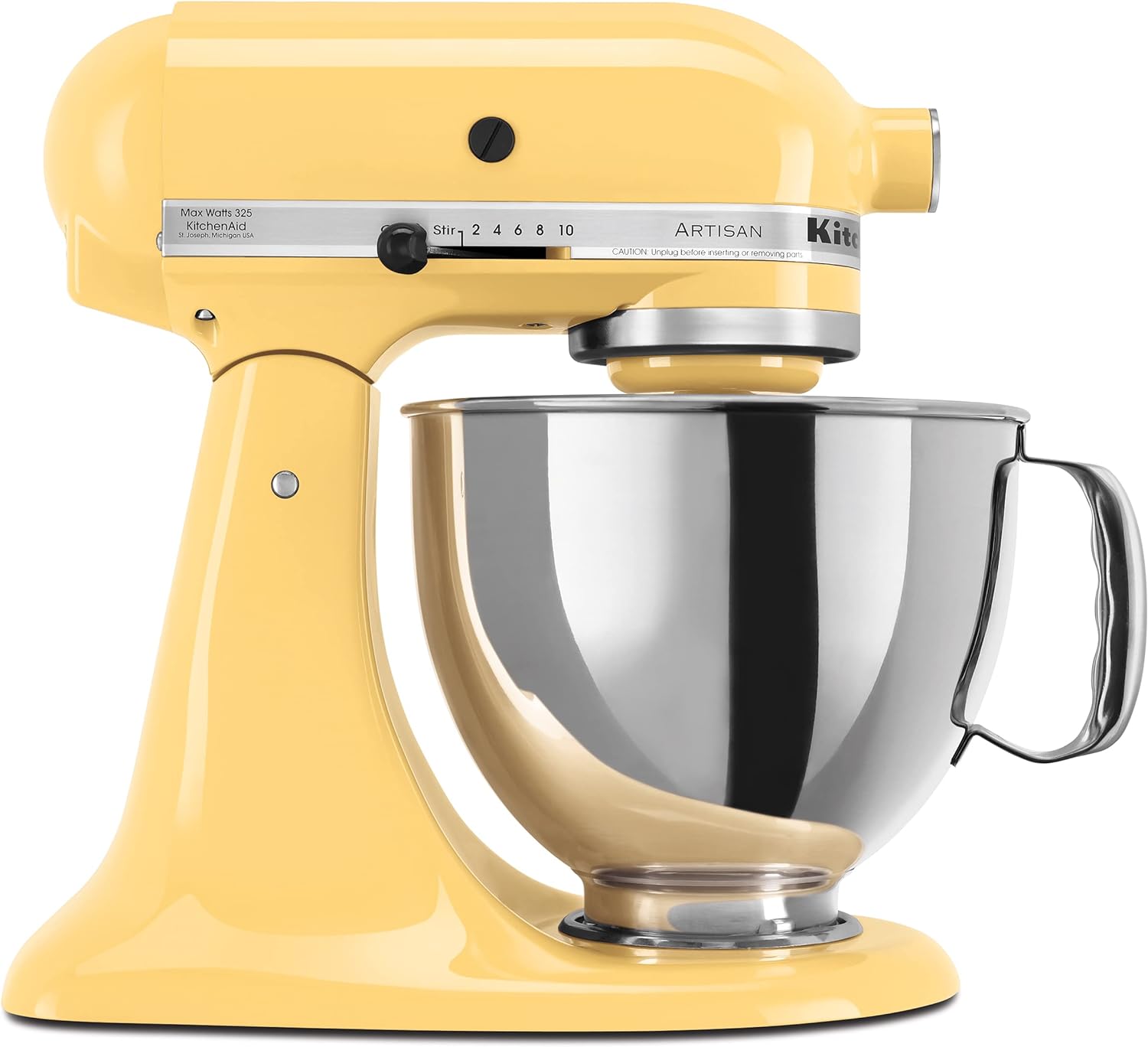 5-Qt Artisan Tilt-Head Stand Mixer with Pouring Shield & 3 Essential Attachments - Includes Dough Hook, Flat Beater, Wire Whip | KSM150PSER Heavy-Duty Kitchen Machine for Baking, Dough Kneading