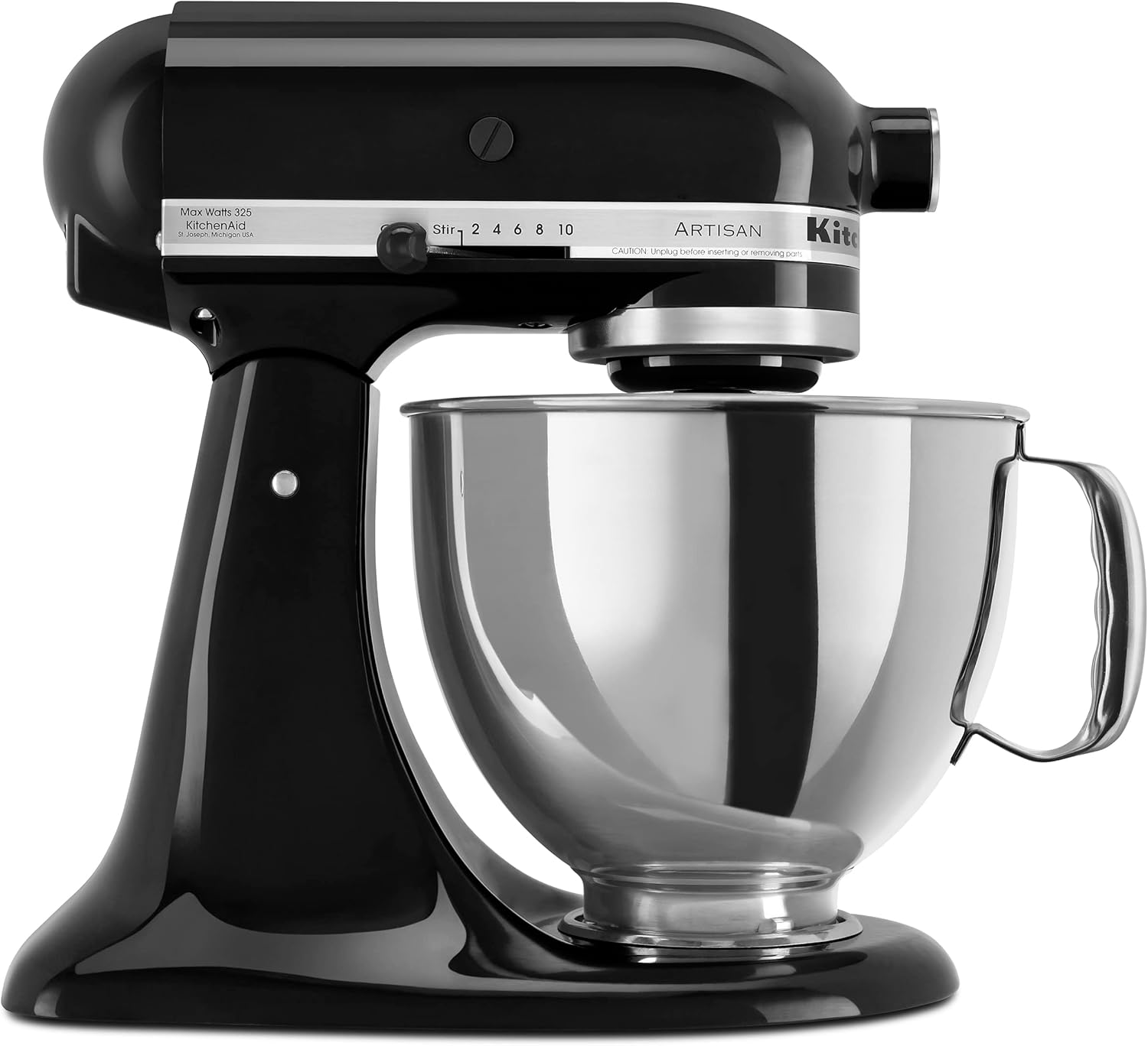 5-Qt Artisan Tilt-Head Stand Mixer with Pouring Shield & 3 Essential Attachments - Includes Dough Hook, Flat Beater, Wire Whip | KSM150PSER Heavy-Duty Kitchen Machine for Baking, Dough Kneading