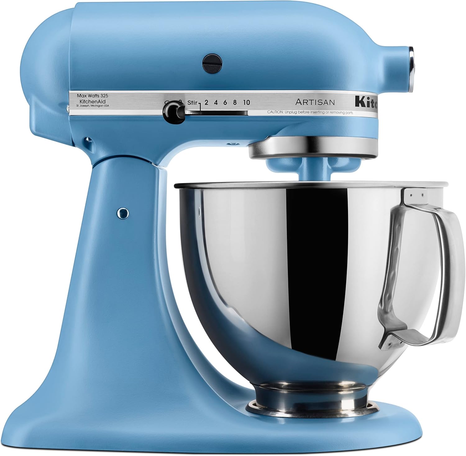 5-Qt Artisan Tilt-Head Stand Mixer with Pouring Shield & 3 Essential Attachments - Includes Dough Hook, Flat Beater, Wire Whip | KSM150PSER Heavy-Duty Kitchen Machine for Baking, Dough Kneading